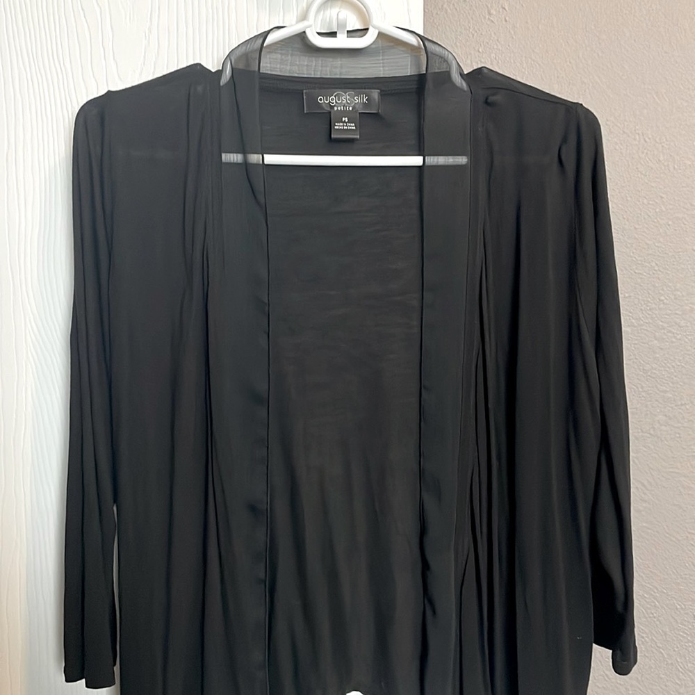 Black cover up by august silk.
